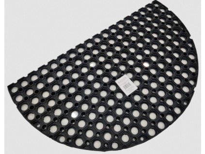 588285 Rohož guma DOMINO 45x75x2,2 cm půlkruh